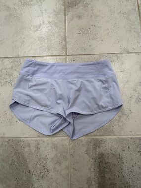 Lululemon Light Blue Speed-Up Shorts